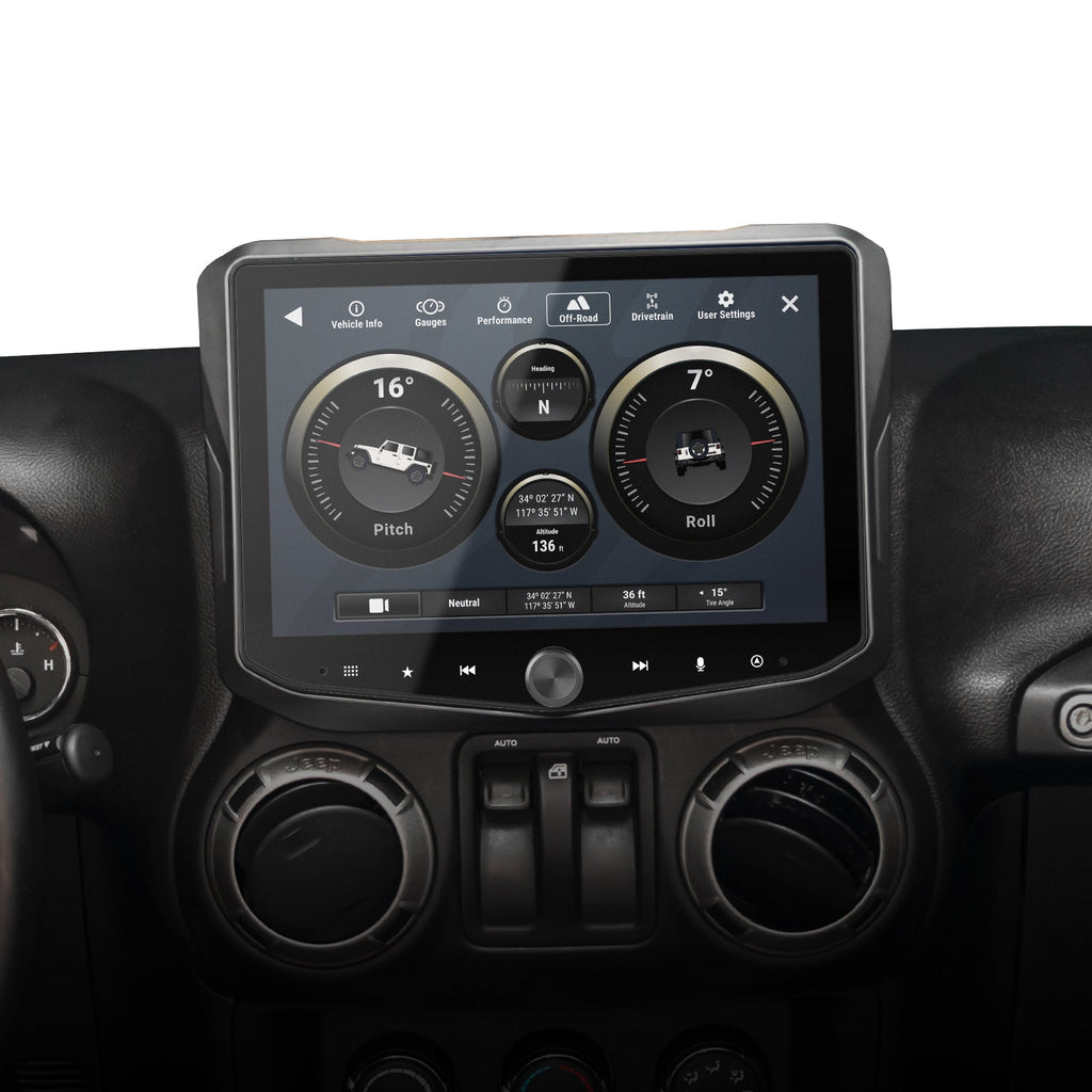 HORIZON10 Jeep Wrangler JK (2011-2018) 10" Radio Fully Integrated Kit | Displays Vehicle Information and Off-Road Mode