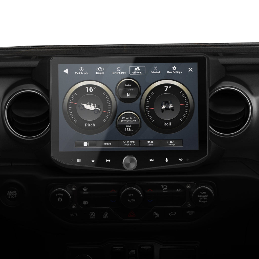 HORIZON10 Jeep Wrangler JL (2018-2023)/Gladiator JT (2020-2023) 10" Radio Fully Integrated Kit | Displays Vehicle Information and Off-Road Mode