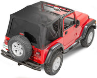 JeepHut Offroad Soft Top QuadraTop Gen II Complete Soft Top Without Doors for 97-06 Jeep Wrangler TJ