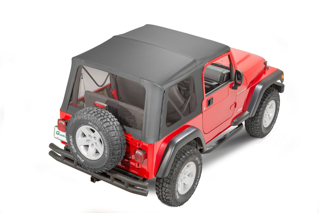 JeepHut Offroad Soft Top QuadraTop Gen II Complete Soft Top Without Doors for 97-06 Jeep Wrangler TJ