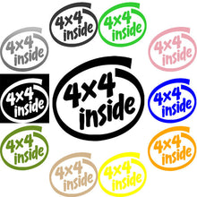 Load image into Gallery viewer, JH Offroad Stickers/Decals/Banners Decal, DEC-4X4 - Jeep 4X4 Inside Decal