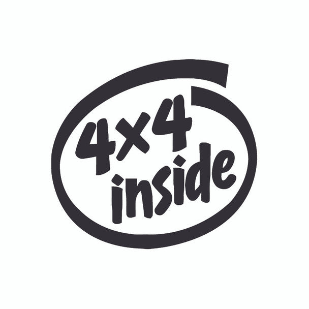 JH Offroad Stickers/Decals/Banners Decal, DEC-4X4 - Jeep 4X4 Inside Decal