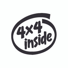 Load image into Gallery viewer, JH Offroad Stickers/Decals/Banners Decal, DEC-4X4 - Jeep 4X4 Inside Decal