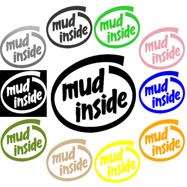 JH Offroad Stickers/Decals/Banners Decal, DEC-MUDI - Mud Inside Decal for your Jeep