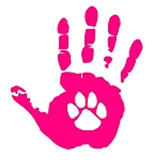 Dog Wave Hand Decal
