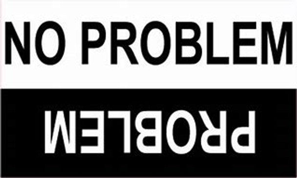 JH Offroad Stickers/Decals/Banners PROBLEM/NO PROBLEM DECAL