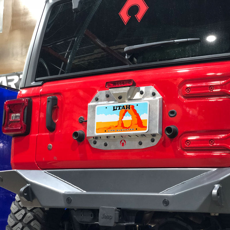 JL Spare Tire Delete Kit - Bare Aluminum