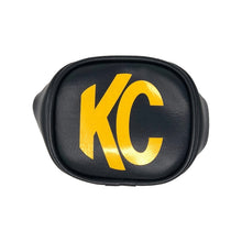 Load image into Gallery viewer, KC HiLiTES Light Covers and Guards KC HiLiTES 3in. Rectangle Soft Cover (Pair) - Black w/Yellow KC Logo