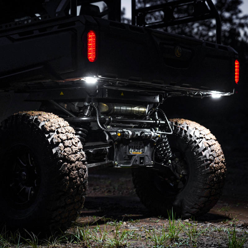 KC HiLiTES Light Bars & Cubes KC HiLiTES Cyclone V2 LED - Rock Light - 6-Light System - Clear - 5W Flood Beam