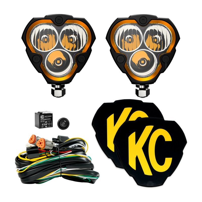 KC HiLiTES Light Bars & Cubes KC HiLiTES FLEX ERA 3 LED Light Combo Beam Pair Pack System