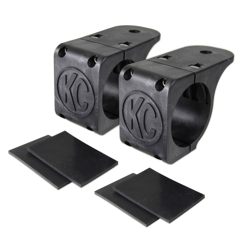 KC HiLiTES Light Mounts KC HiLiTES Universal Tube Clamp Light Mount Bracket Set / 1.75in. to 2in. Bar (Pair)