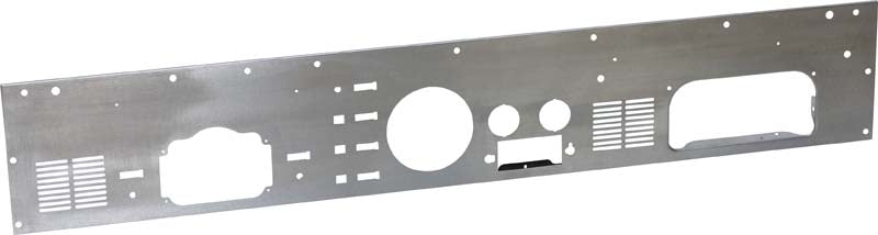 Kentrol Dash Panel Overlay Jeep CJ Dash Panel (with radio opening) 77-86 CJ Brushed Silver Kentrol