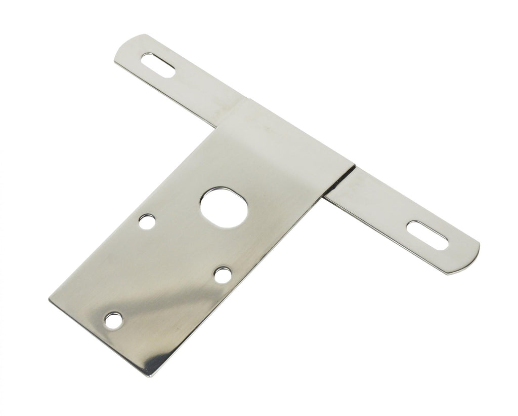 Kentrol License Plate Bracket Jeep CJ License Plate Bracket 76-86 CJ Polished Silver Kentrol