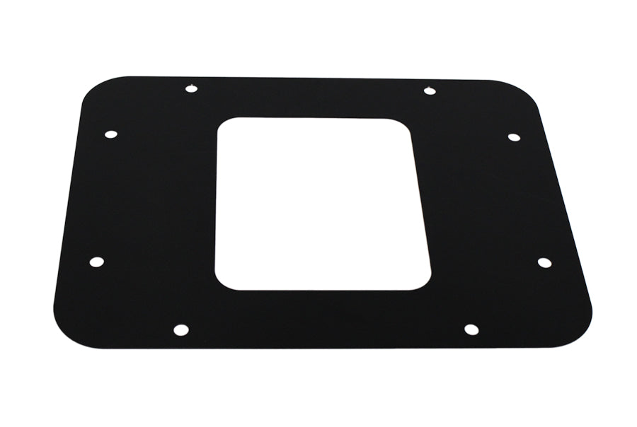 Kentrol License Plate Bracket Jeep JK BackSide License Plate Mount with LED's 07-09 Wrangler JK Textured Black Kentrol