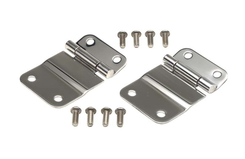 Kentrol Tailgate Accessories Kentrol 76-86 Jeep CJ7 Tailgate Hinge Pair - Polished Silver