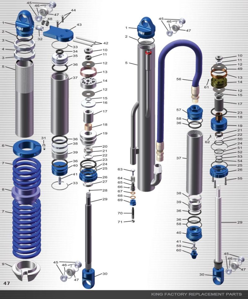 King Shocks Shocks and Struts King Shocks 2.0 RS Cylinder Threaded 10