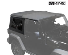 Load image into Gallery viewer, King4WD Soft Tops Jeep JK Replacement Soft Top Tinted Windows For 10-18 Wrangler JK 2 Door Black Diamond King 4WD - King4WD - 14010535