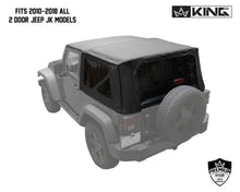 Load image into Gallery viewer, King4WD Soft Tops Jeep JK Replacement Soft Top Tinted Windows For 10-18 Wrangler JK 2 Door Black Diamond King 4WD - King4WD - 14010535