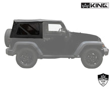 Load image into Gallery viewer, King4WD Soft Tops Jeep JK Replacement Soft Top Tinted Windows For 10-18 Wrangler JK 2 Door Black Diamond King 4WD - King4WD - 14010535