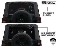 Load image into Gallery viewer, King4WD Soft Tops Jeep JK Replacement Soft Top Tinted Windows For 10-18 Wrangler JK 2 Door Black Diamond King 4WD - King4WD - 14010535