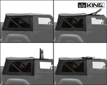 Load image into Gallery viewer, King4WD Soft Tops Jeep JK Replacement Soft Top Tinted Windows For 10-18 Wrangler JK 2 Door Black Diamond King 4WD - King4WD - 14010535