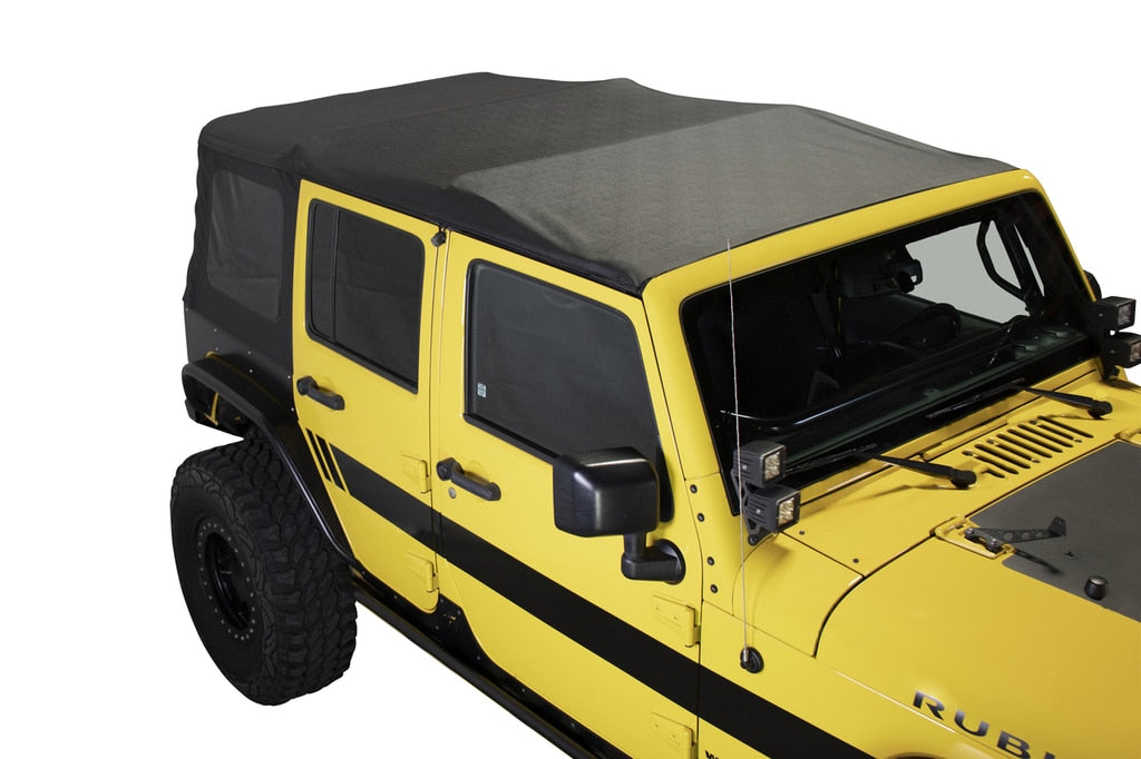 King4WD Soft Tops Jeep JK Replacement Soft Top Tinted Windows For 10-18 Wrangler JK 4 Door Black Diamond King 4WD - King4WD - 14010635