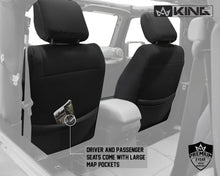 Load image into Gallery viewer, King4WD Seat Cover Jeep JK Seat Covers 10 Piece Neoprene Seat Covers Black/Black For 13-18 Wrangler JK 2 Door King 4WD - King4WD - 11010101