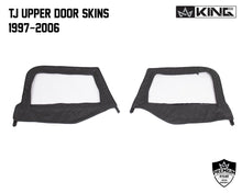 Load image into Gallery viewer, King4WD Half Doors Jeep TJ Half Door Uppers Replacement Soft Upper Doors Tinted For 97-06 Wrangler TJ Black Pair King 4WD - King4WD - 14019935T