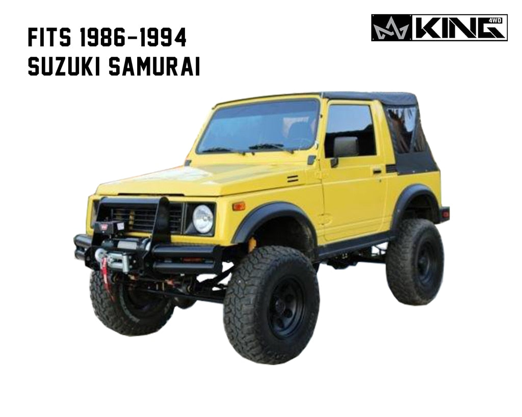 King4WD Soft Tops Samurai Replacement Soft Top Tinted Windows For 86-94 Suzuki Samurai Black Diamond King 4WD - King4WD - 14011035