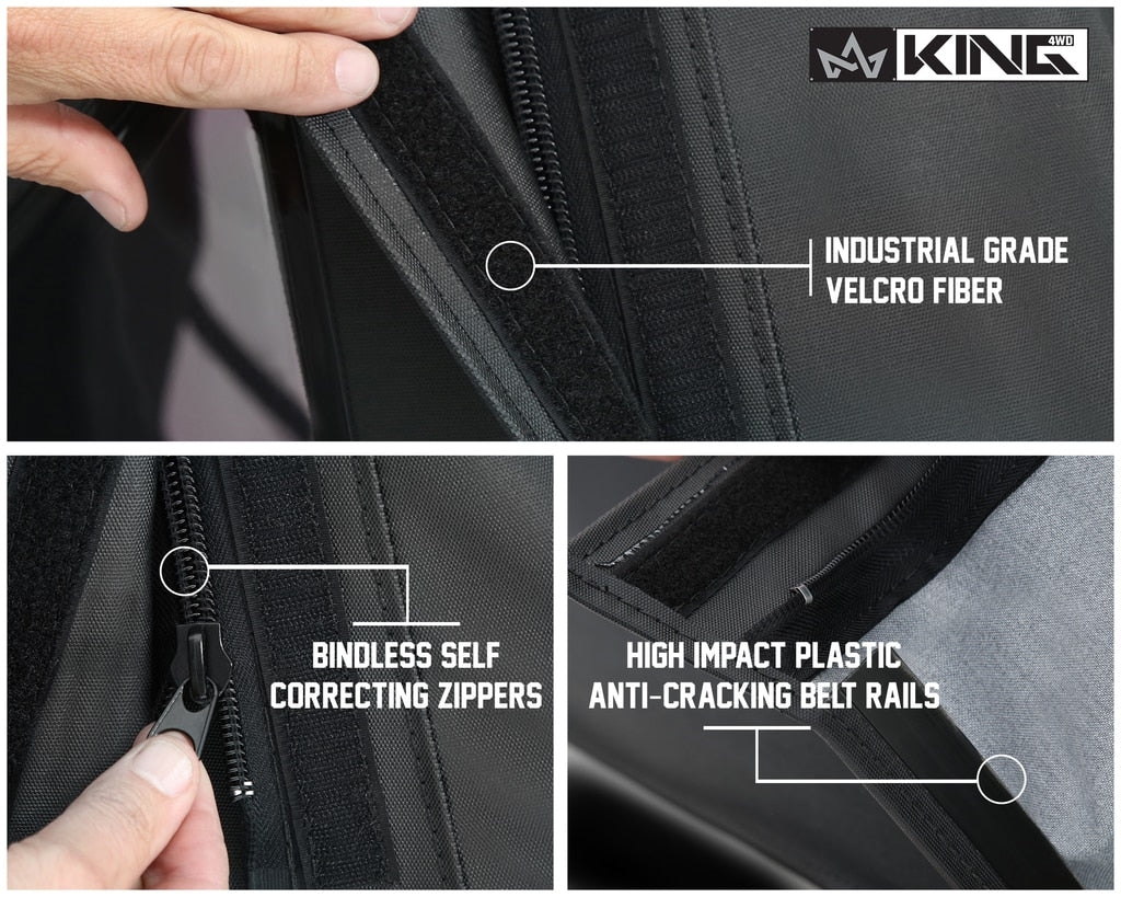 King4WD Soft Tops Samurai Replacement Soft Top Tinted Windows For 86-94 Suzuki Samurai Black Diamond King 4WD - King4WD - 14011035