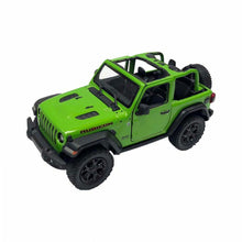 Load image into Gallery viewer, Kinsmart Diecast Model Kinsmart 1:34 - 2018 Jeep Wrangler without Hard Top Green)