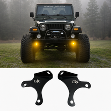Load image into Gallery viewer, Jeep TJ XJ YJ ZJ Steerable Knuckle Pod Light Mounts (1984-2006 Wrangler/Cherokee)