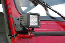 Load image into Gallery viewer, LED Light Mount | Lower Windshield | Pod Pair | Jeep Wrangler YJ 4WD (87-95)