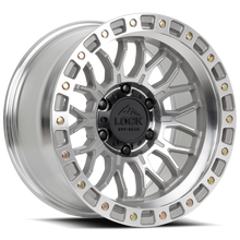 Load image into Gallery viewer, Lock Offroad Combat machined clear 17x9 wheel