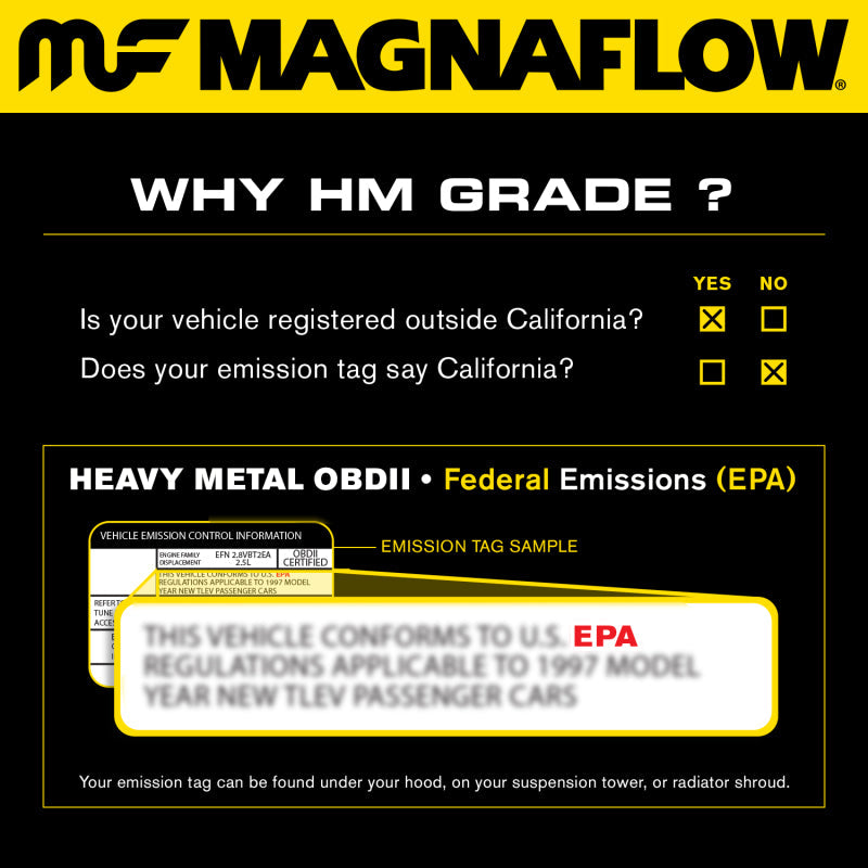 Magnaflow Catalytic Converter Universal MagnaFlow Conv Univ 2.00inch