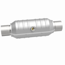Load image into Gallery viewer, Magnaflow Catalytic Converter Universal MagnaFlow Conv Univ 2.25in Inlet/Outlet Center/Center Round 11in Body L x 5.125in W x 15in Overall L