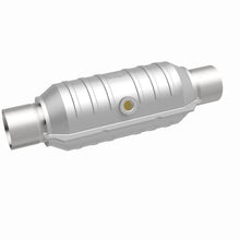Load image into Gallery viewer, Magnaflow Catalytic Converter Universal MagnaFlow Conv Univ 2.25in Inlet/Outlet Center/Center Round 11in Body L x 5.125in W x 15in Overall L