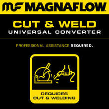 Load image into Gallery viewer, Magnaflow Catalytic Converter Universal MagnaFlow Conv Univ 2.5in Inlet/Outlet Center/Center Oval 12in Body L x 6.5in W x 16in Overall L