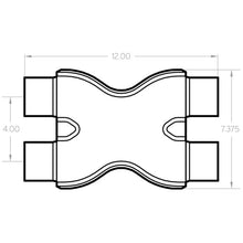 Load image into Gallery viewer, Magnaflow Connecting Pipes MagnaFlow Smooth Trans X 2.5/2.5 X 12 SS