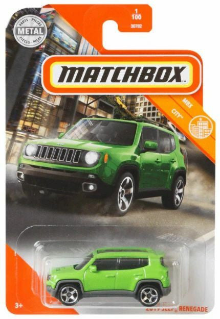 Matchbox Diecast Model Matchbox MBX City 2019 Jeep Renegade | Green