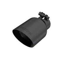 Load image into Gallery viewer, MBRP Tips MBRP Universal 4in OD Dual Wall Angled 2.5in Inlet 8in Lgth Exhaust Tip - Black