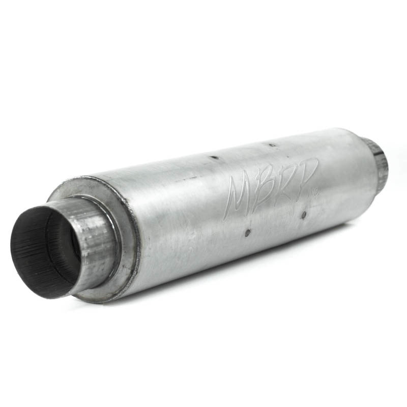 MBRP Muffler MBRP Universal Quiet Tone Muffler 4in Inlet/Outlet 24in Body 6in Dia 30in Overall Aluminum