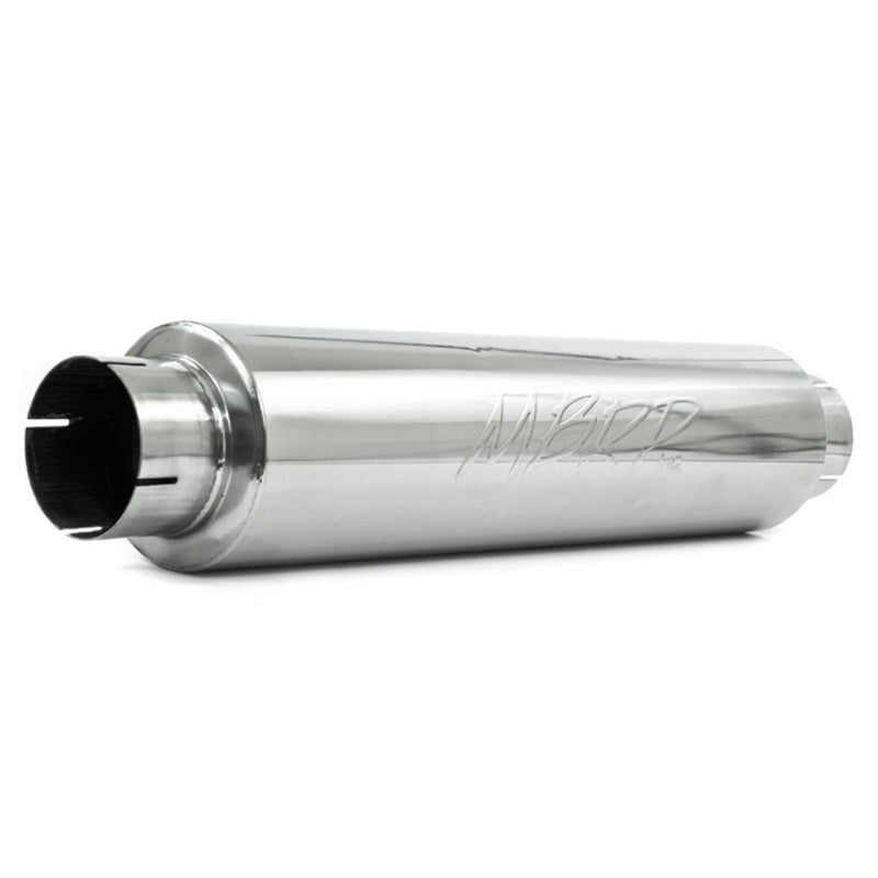 MBRP Muffler MBRP Universal Quiet Tone Muffler 4in Inlet/Outlet 24in Body 6in Dia 30in Overall T304