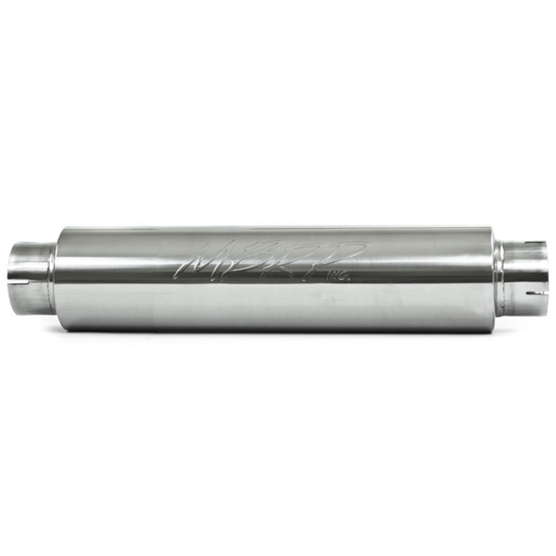 MBRP Muffler MBRP Universal Quiet Tone Muffler 4in Inlet/Outlet 24in Body 6in Dia 30in Overall T409