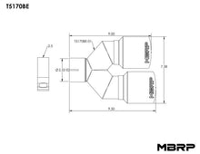 Load image into Gallery viewer, MBRP Tips MBRP Universal T304 SS Dual Burnt End Tip 3.5in OD/2.5in Inlet