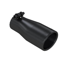 Load image into Gallery viewer, MBRP Tips MBRP Universal Tip 2.5 O.D. Oval End 3.75 Inlet 10in length - Black Finish