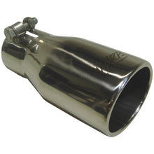 Load image into Gallery viewer, MBRP Tips MBRP Universal Tip 2.5 O.D. Oval End 3.75 Inlet 10in length - Black Finish