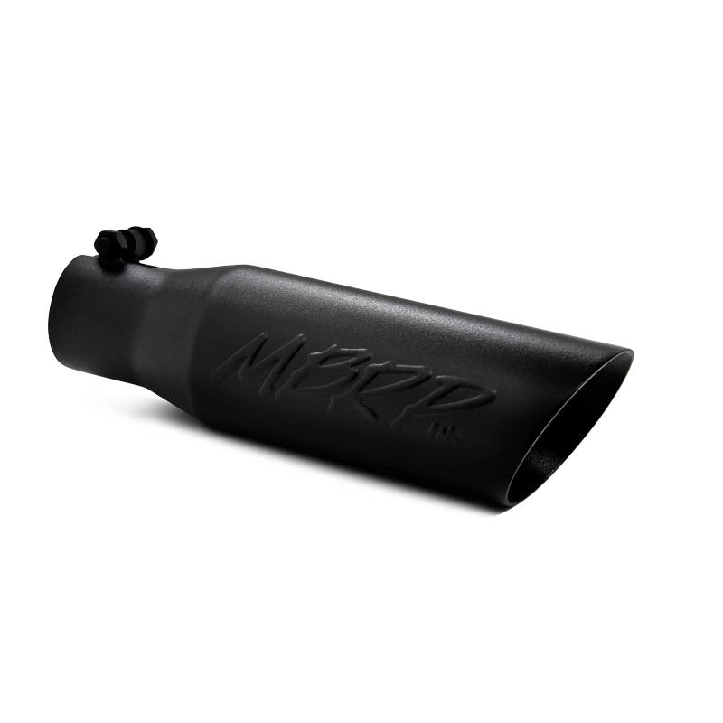 MBRP Tips MBRP Universal Tip 3.5 O.D. Dual Wall Angled 2.5 inlet 12 length - Black Finish