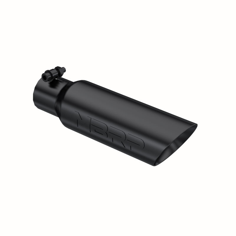 MBRP Tips MBRP Universal Tip 3.5 O.D. Dual Wall Angled 2.5 inlet 12 length - Black Finish