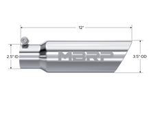 Load image into Gallery viewer, MBRP Steel Tubing MBRP Universal Tip 3in O.D. Dual Wall Angled 2 inlet 12 length